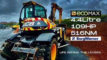 JCB Hydradig 110W | Working Engine noise of the EcoMAX Tier 4 Final Engine | 4.4Litre 109HP | 516NM
