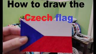 How to draw the Czech flag