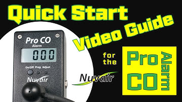 Nuvair Pro CO Alarm Quick Start Video