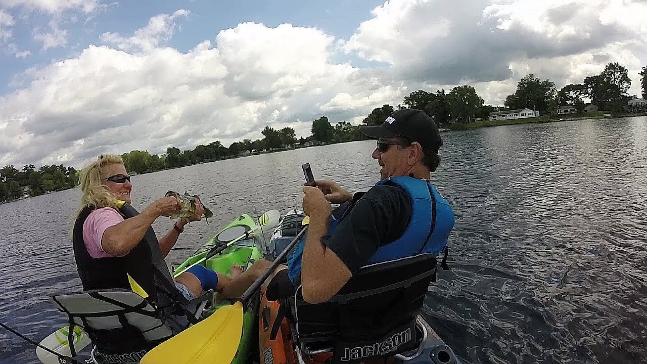 Larry and Dawn fishing Wall Lake. YouTube