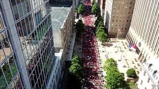 May 1 teacher rally marches down the streets of downtown Raleigh