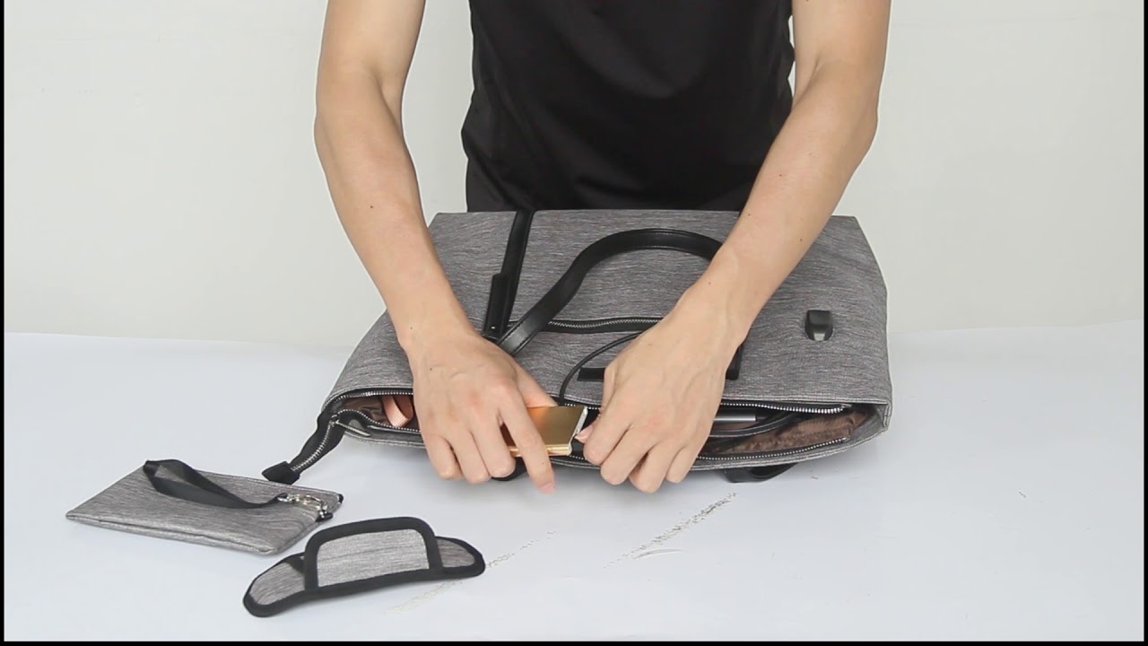 Laptop Tote Bag, Work Laptop Bag for Women Fit 15.6 Laptop  Multi-Pocket Waterproof Shoulder