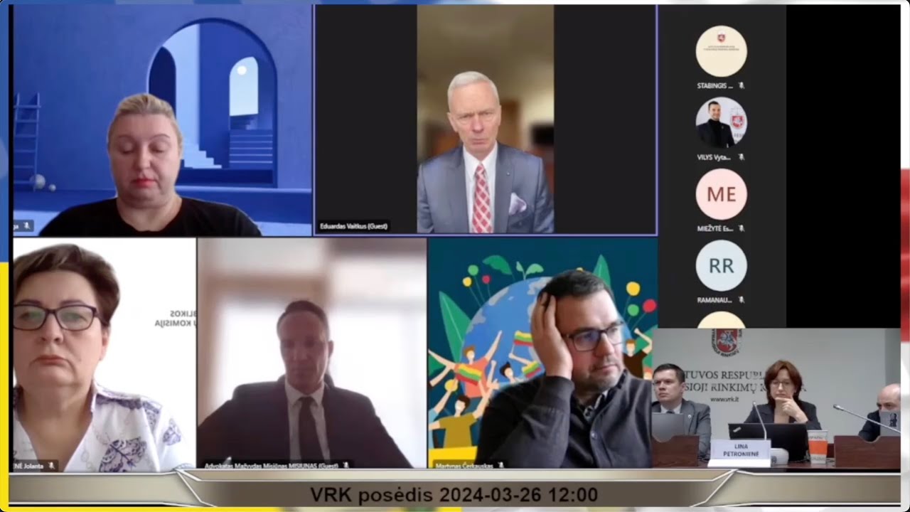 Skandalingas E. Vaitkaus pasisakymas Vyriausiosios rinkimų komisijos posėdyje