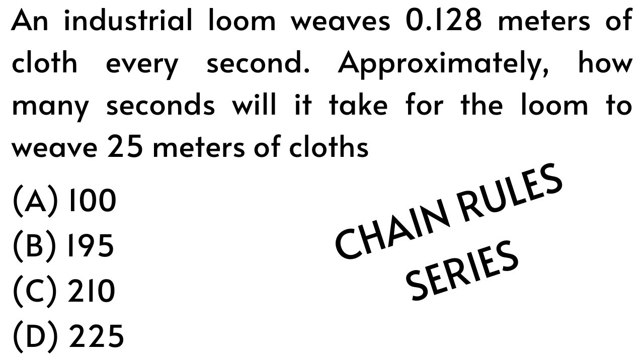 An industrial loom weaves 0.128 meters of cloth every second ...