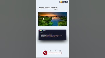 How to create Glass Effect Navbar Using CSS #viral #html #css #navbar #menu #uidesign #web #css