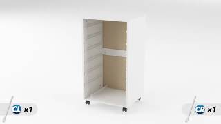 DEVAISE | Drawer Unit with 7 Drawers on Casters Assembly 2022