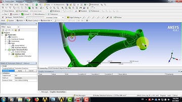 Mountain Bike frame - Ansys workbench