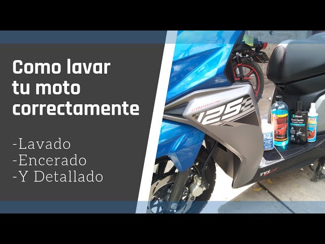 Lavar la moto: 10 aspectos para tener en cuenta