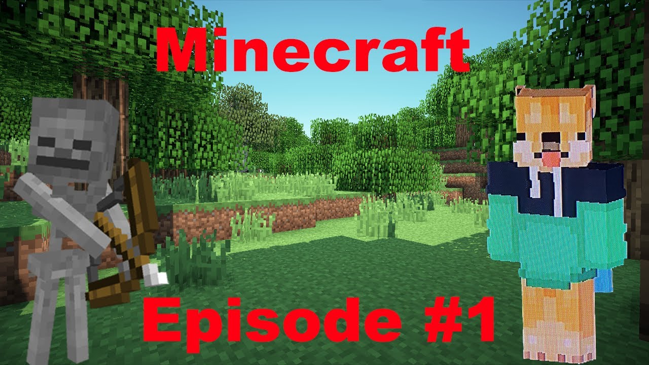 Minecraft Ep #1 GETTING ATTACKED BY SKELETONS!?!?!? - YouTube