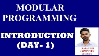 QBASIC MODULAR PROGRAMMING || SEE EXAM || INTRODUCTION || Rajan sir || Kalika School