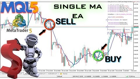 Forex 1-SINGLE Moving Average Profitable Trading Strategy in MQL5/MT5 -PART 102 #howto #forextrading