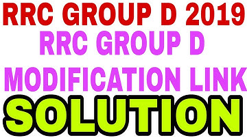 RRC GROUP D MODIFICATION LINK 2021/RRC GROUP D REJECTION/RRC/SUBSCRIBE,SHARE AND LIKE/#MODI_JOB_DO