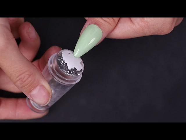 slette Et bestemt Skibform Nail Stamp - Neglestempel - Nail Art Stamper Transparent - YouTube