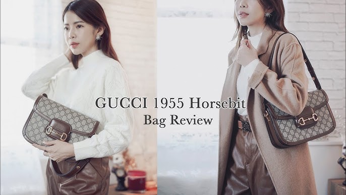 My cutest bag… the Gucci horsebit 1955 mini! 🤎 I usually wear it with  simple, monochrome outfits so not to compete with the GG monogram…