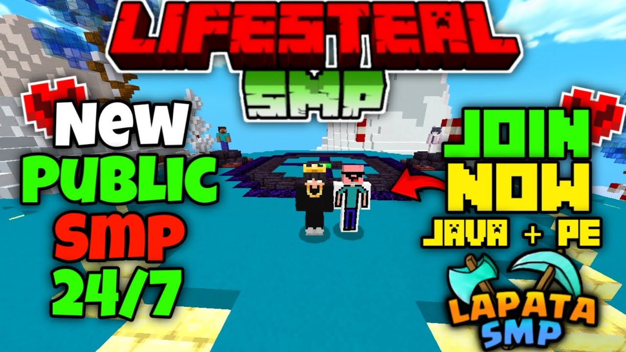 🎉 Join Best Lifesteal Public Smp Server For Minecraft 📌 | Java + PE ...