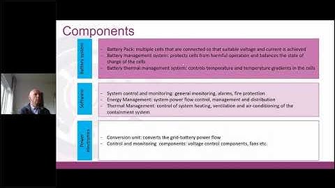 Battery Energy Storage Systems BESS Webinar