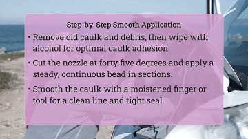How To Get a Smooth Seal When Caulking Windows?