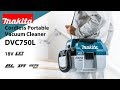 Makita Cordless Portable Vacuum Cleaner DVC750L