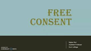 FREE CONSENT//BUSINESS REGULATIONS PART 6//INDIAN CONTRACT ACT //MALAYALAM//BCOM BBA