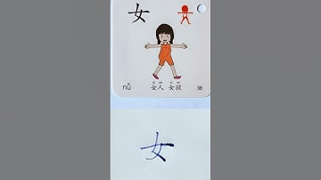 How to say and write FEMALE in Chinese?  #chinesewriting #chinesecharacters #learnchinese