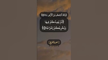 سورة نوح الآية ١٥ الى ٢٠ بصوت الشيخ محمد صديق المنشاوي