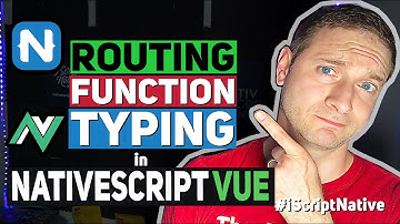 NativeScript Vue Manual Routing Function Typing | NativeScript Tutorial Vue