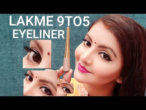 Lakme 9 to 5 black impact eyeliner demo | AFFORDABLE and best eyeliner for everyday | RARA