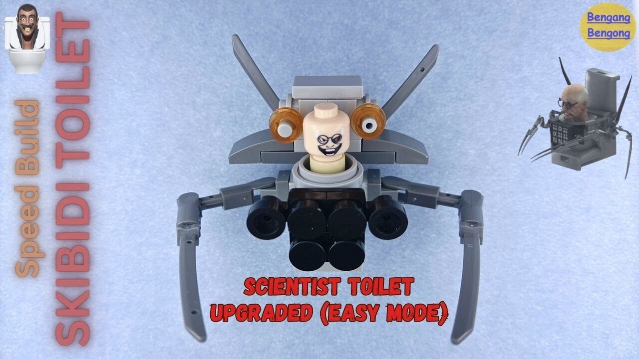 Skibidi Toilet LEGO: Building a BIG Scientist Toilet (Upgraded) 