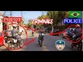 police brazilian vs criminals | бразильская полиция против преступников🏍️