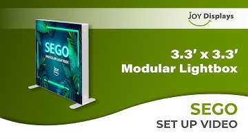 BACKLIT - 3.3 x 3.3ft. SEGO Modular Double-Sided
