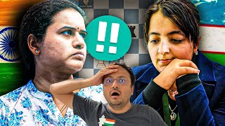India no.1 Koneru Humpy takes on young Uzbek talent Afruza Khamdamova | FIDE Women's World Cup 2025