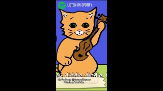 Hey Diddle Diddle, the cat and the fiddle  #shorts