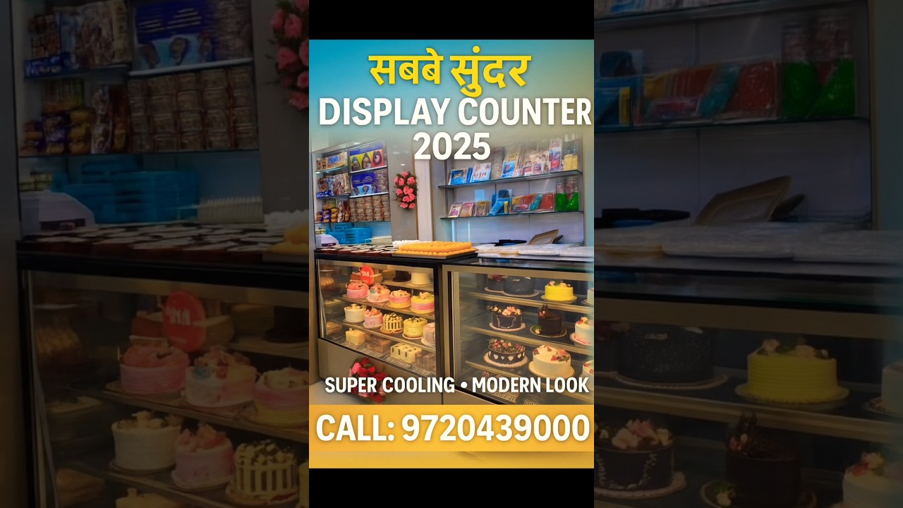 Beautiful Display Counter Design 2025 | With Powerful Cooling 