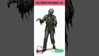 Spooky Undead Zombie Halloween PNG Design 🧟‍♂️🎃