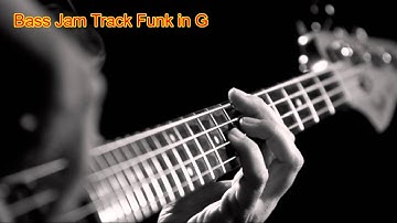 Bass Guitar Funk Jam Track in the Key of G