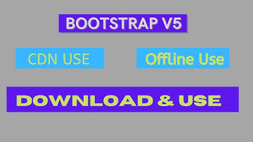 How to use Bootstrap 5 offline or CDN | bootstrap offline setup in Hindi