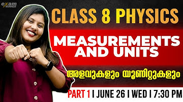 Class 8 Physics In Malayalam | Measurements And Units / അളവുകളും യൂണിറ്റുകളും | Part 1 | Exam Winner