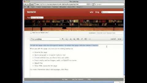 Wiki and Blog Services in Snow Leopard