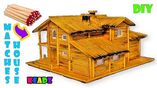 How to Make Match House Fire at Home - Match Stick House | KEADZ #scalemodel #diy #creativity