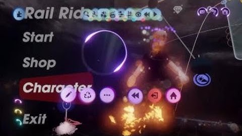 Dreams PS4 Rail Rider Game Main Menu WIP