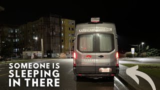 Parking At Night In a Rented Camper Van