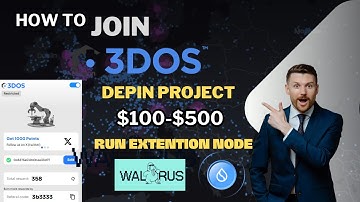 3DOS DePIN Airdrop – How to Run a Node, Earn Rewards & Join the Early Mining Phase