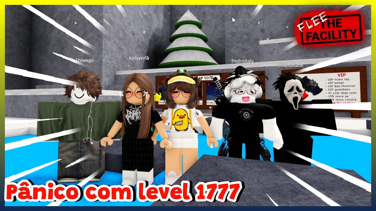 PÂNICO COM O LEVEL 1777 Roblox Flee the Facility