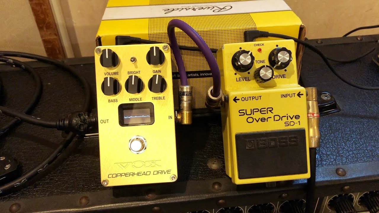 VOX VALVENERGY COPPERHEAD DRIVE+Boss SD-1+Roland JC120[ジャズコで