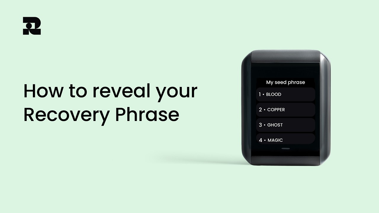 How to view your recovery phrase