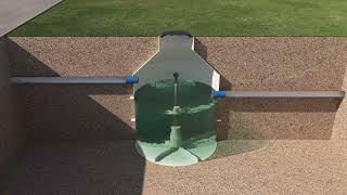 Water treatment in hotel animation