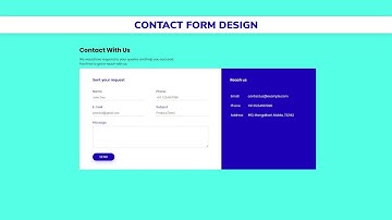 Contact Us Page Using HTML and CSS | Online Source Code Available