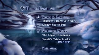 Bambi Ii 2006 Dvd Bonus Features Menu Winter