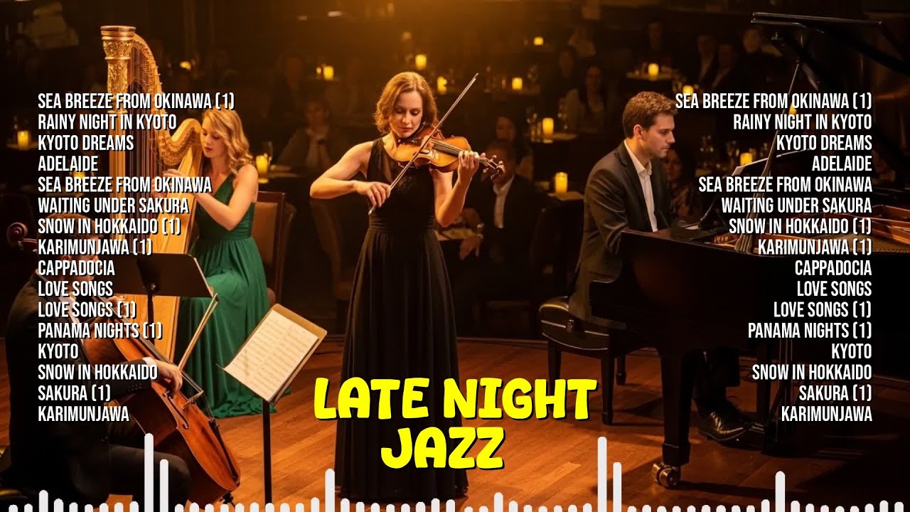 Late Night Jazz – Calm Background Music for Study & Relaxation | Sea Breeze From Okinawa (1)