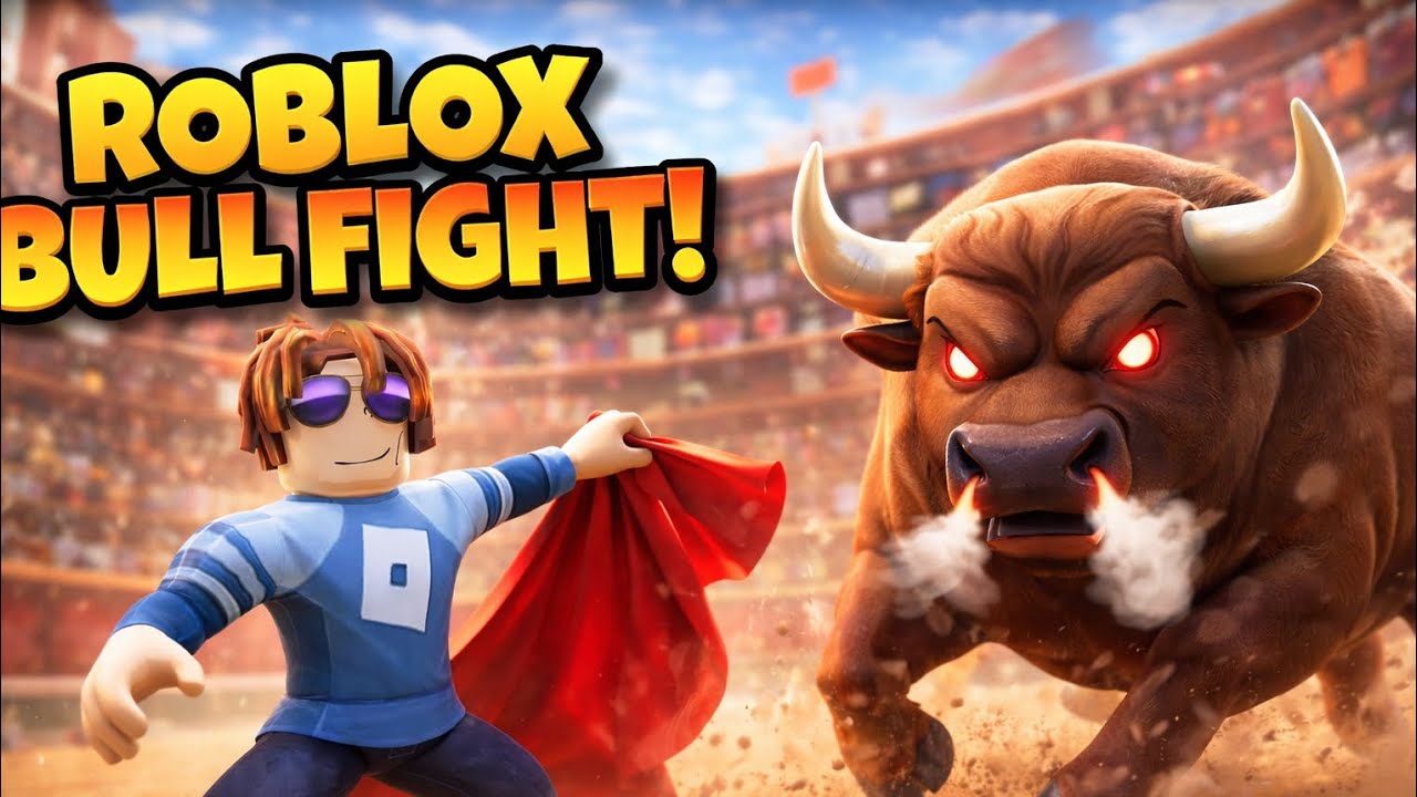 I survived the craziest bull fight in roblox - YouTube